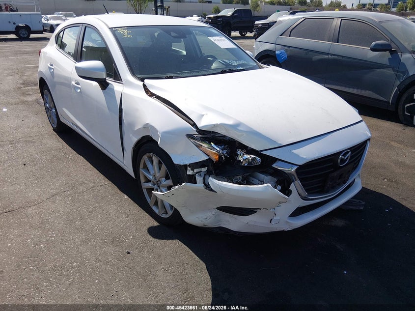 2017 Mazda 3 VIN 3MZBN1L77HM103804 IAAI salvage auction — RIGHT FRONT, Wait Title, sold $4,050 on 2026-08-30 (photo 1)