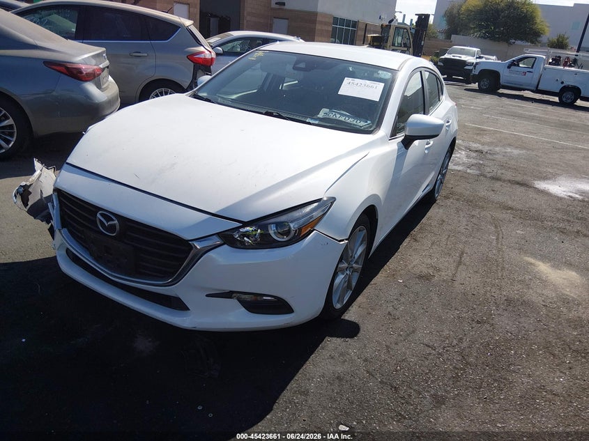 2017 Mazda 3 VIN 3MZBN1L77HM103804 IAAI salvage auction — RIGHT FRONT, Wait Title, sold $4,050 on 2026-08-30 (photo 2)
