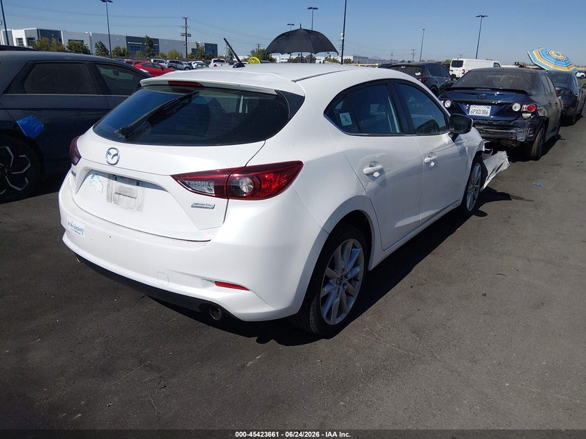 2017 Mazda 3 VIN 3MZBN1L77HM103804 IAAI salvage auction — RIGHT FRONT, Wait Title, sold $4,050 on 2026-08-30 (photo 4)
