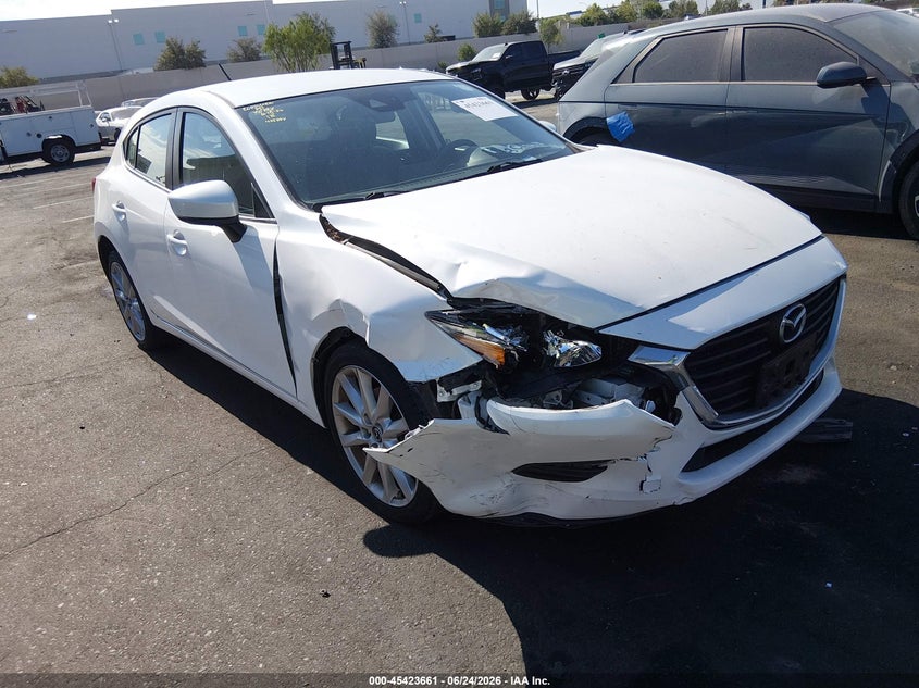 2017 Mazda 3 VIN 3MZBN1L77HM103804 IAAI salvage auction — RIGHT FRONT, Wait Title, sold $4,050 on 2026-08-30 (photo 6)