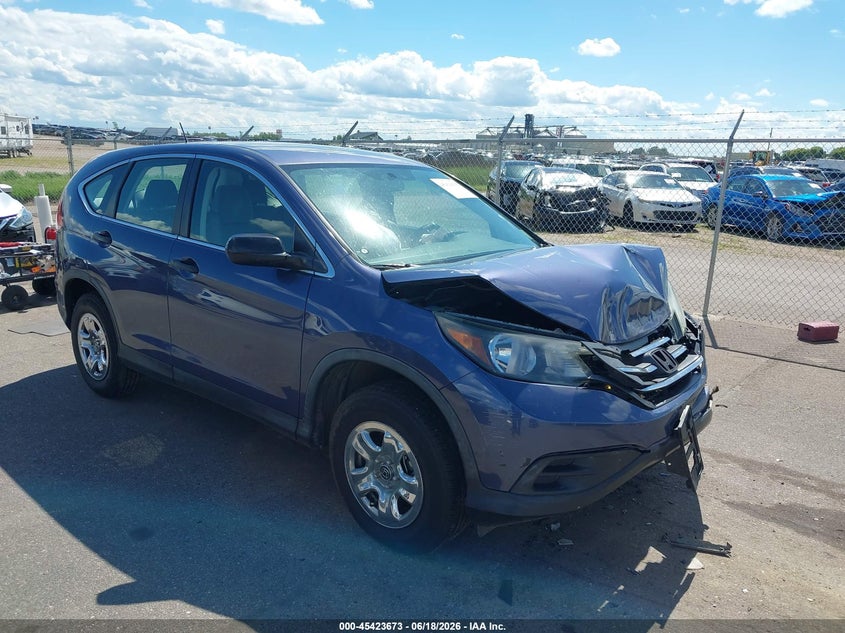 2013 Honda Cr-v VIN 2HKRM4H39DH651394 IAAI salvage auction — FRONT END, Salvage Title, sold $1,750 on 2026-08-24 (photo 1)