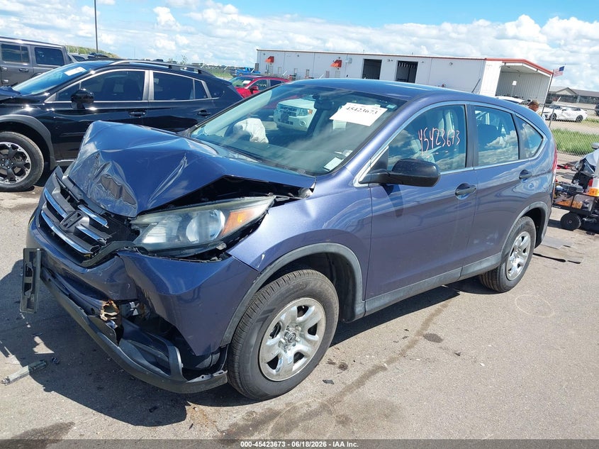 2013 Honda Cr-v VIN 2HKRM4H39DH651394 IAAI salvage auction — FRONT END, Salvage Title, sold $1,750 on 2026-08-24 (photo 2)