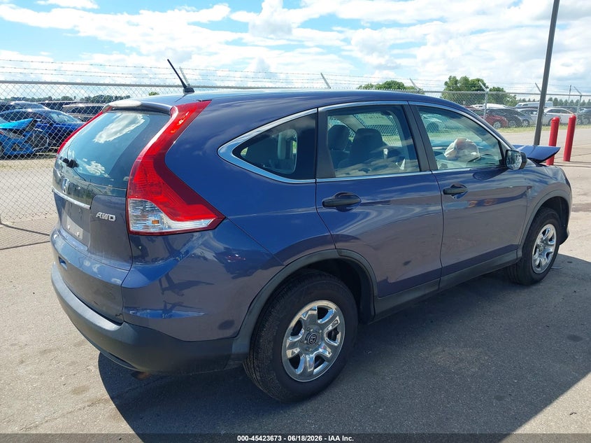 2013 Honda Cr-v VIN 2HKRM4H39DH651394 IAAI salvage auction — FRONT END, Salvage Title, sold $1,750 on 2026-08-24 (photo 4)