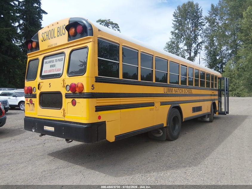 2015 Blue bird School bus / transit bus VIN 1BABJCPA6FF312393 IAAI salvage auction — NORMAL WEAR, Sf97 (Washington), sold $7,100 on 2026-07-29 (photo 4)