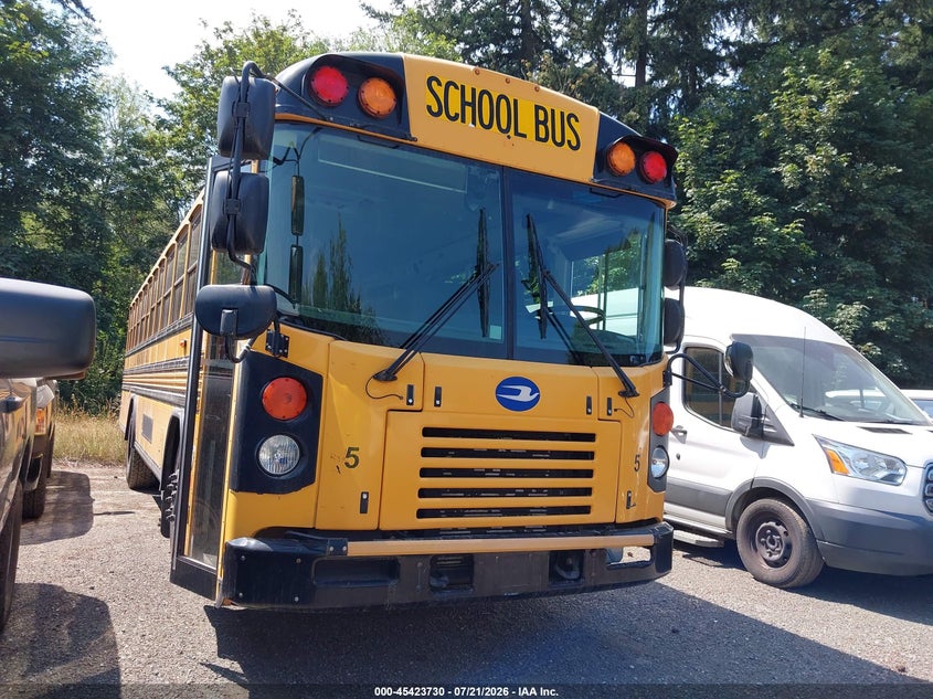 2015 Blue bird School bus / transit bus VIN 1BABJCPA6FF312393 IAAI salvage auction — NORMAL WEAR, Sf97 (Washington), sold $7,100 on 2026-07-29 (photo 1)