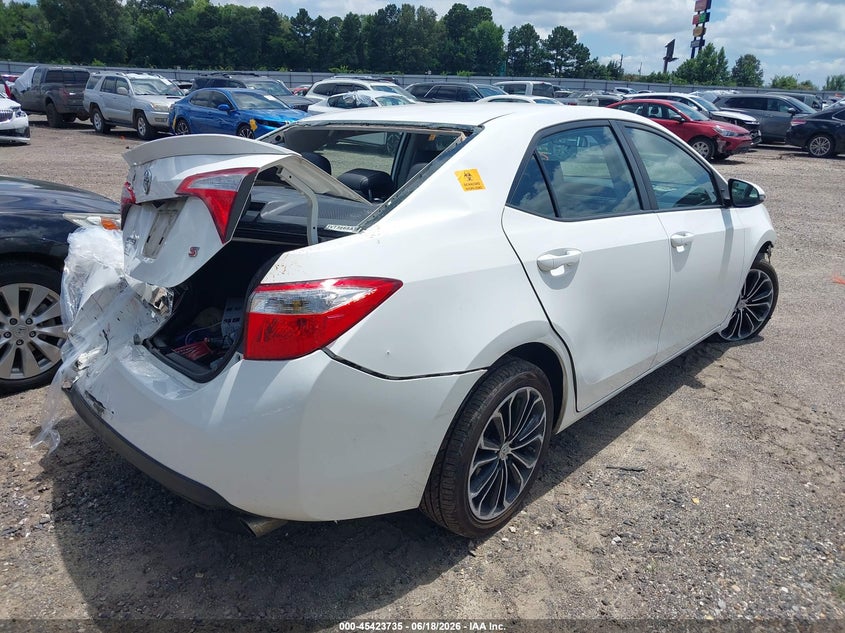 2014 Toyota Corolla VIN 5YFBURHE2EP116220 IAAI salvage auction — WATER/FLOOD, Clear (Arkansas), sold $1,475 on 2026-07-20 (photo 4)