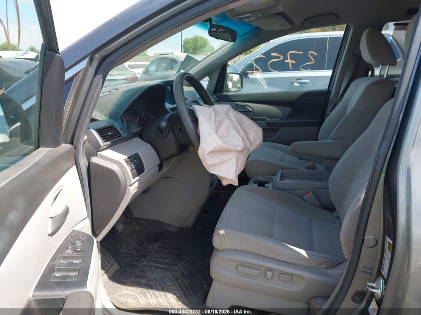 2013 Honda Odyssey VIN 5FNRL5H47DB067933 IAAI salvage auction — FRONT END, Salvage Title, sold $1,400 on 2026-07-26 (photo 5)