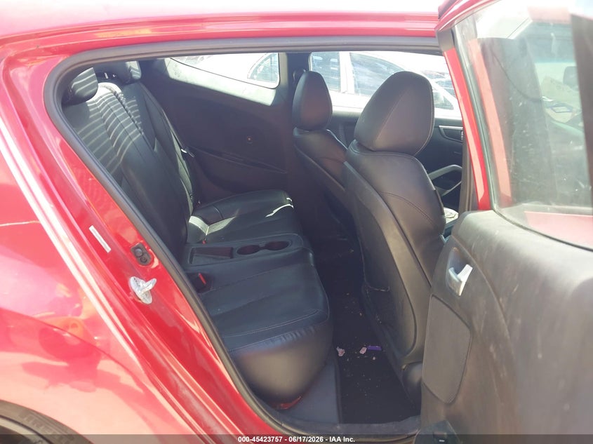 2014 Hyundai Veloster VIN KMHTC6AE9EU206916 IAAI salvage auction — HAIL, Original (Texas), sold $725 on 2026-07-13 (photo 8)