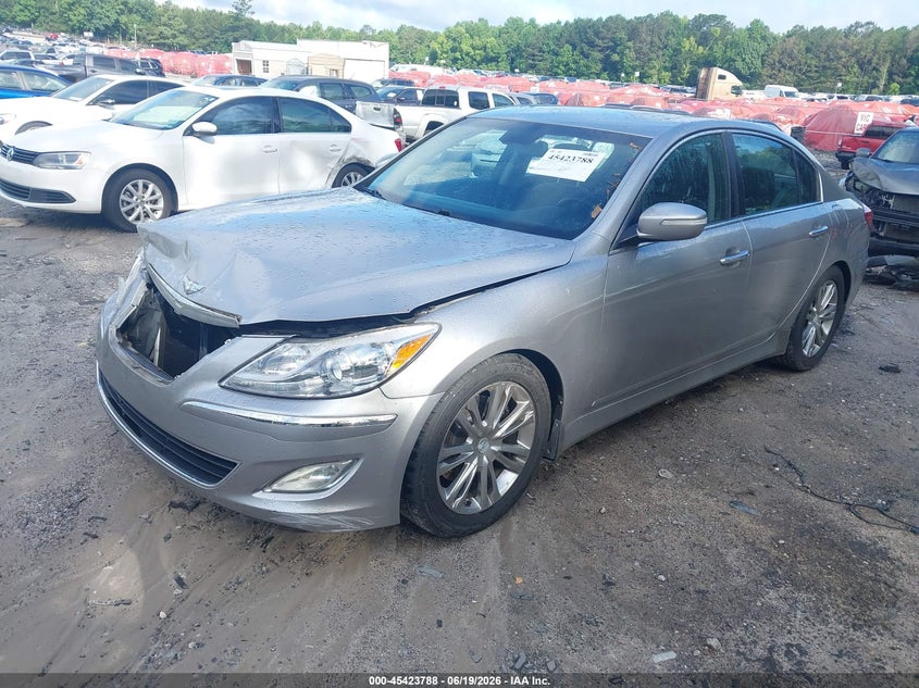 2013 Hyundai Genesis VIN KMHGC4DD3DU213125 IAAI salvage auction — FRONT END, Salvage (Georgia), sold $1,300 on 2026-07-09 (photo 2)