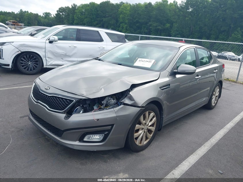 2014 Kia Optima VIN 5XXGN4A78EG326380 IAAI salvage auction — FRONT END, Salvage (North Carolina), sold $350 on 2026-07-22 (photo 2)