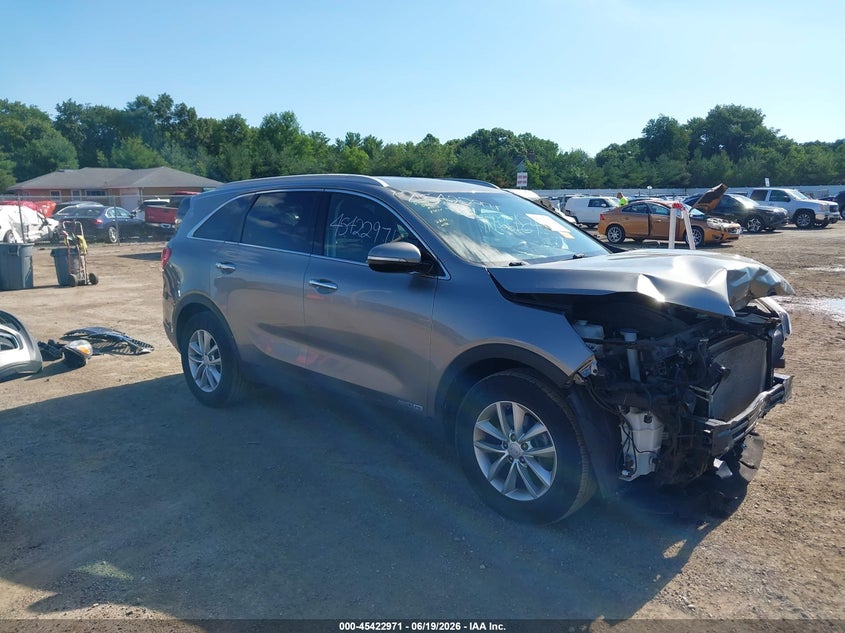 2017 Kia Sorento VIN 5XYPGDA58HG327439 IAAI salvage auction — FRONT END, Clear (Indiana), sold $2,100 on 2026-07-21 (photo 1)