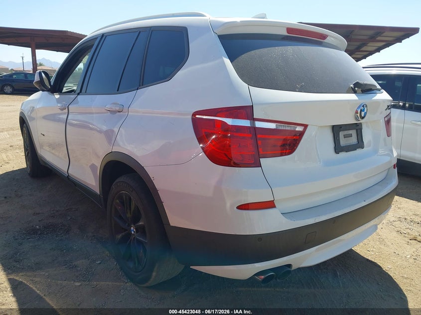 2013 BMW X3 VIN 5UXWX9C51D0D07475 IAAI salvage auction — NORMAL WEAR, Clear-Dealer Only (Arizona), sold $300 on 2026-07-21 (photo 3)
