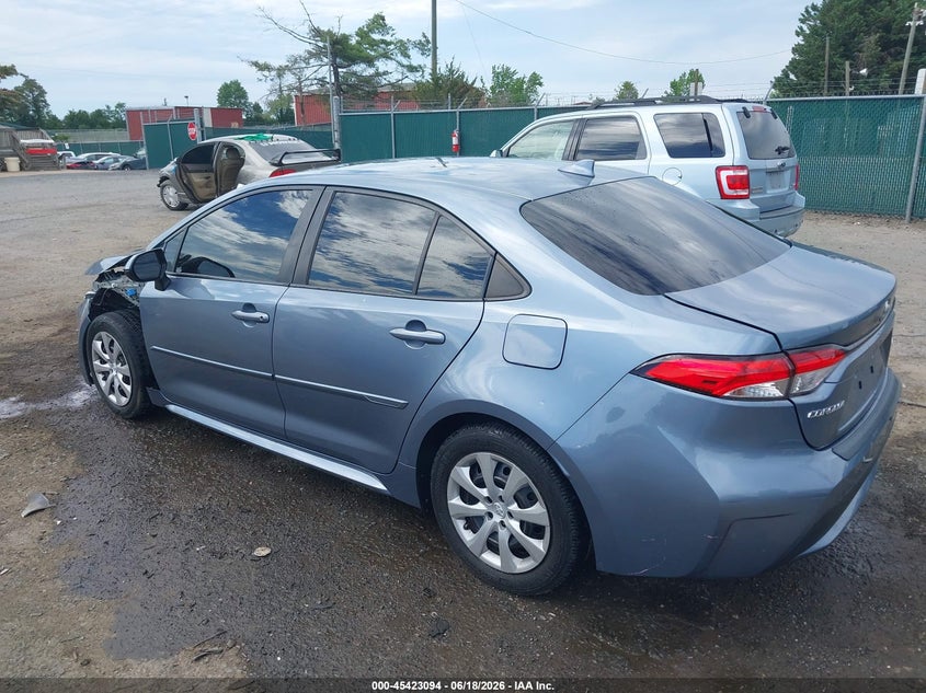 2020 Toyota Corolla VIN JTDEPRAE7LJ004206 IAAI salvage auction — FRONT END, Salvage Title, sold $3,150 on 2026-07-26 (photo 3)