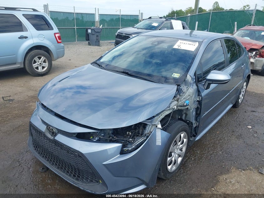 2020 Toyota Corolla VIN JTDEPRAE7LJ004206 IAAI salvage auction — FRONT END, Salvage Title, sold $3,150 on 2026-07-26 (photo 6)