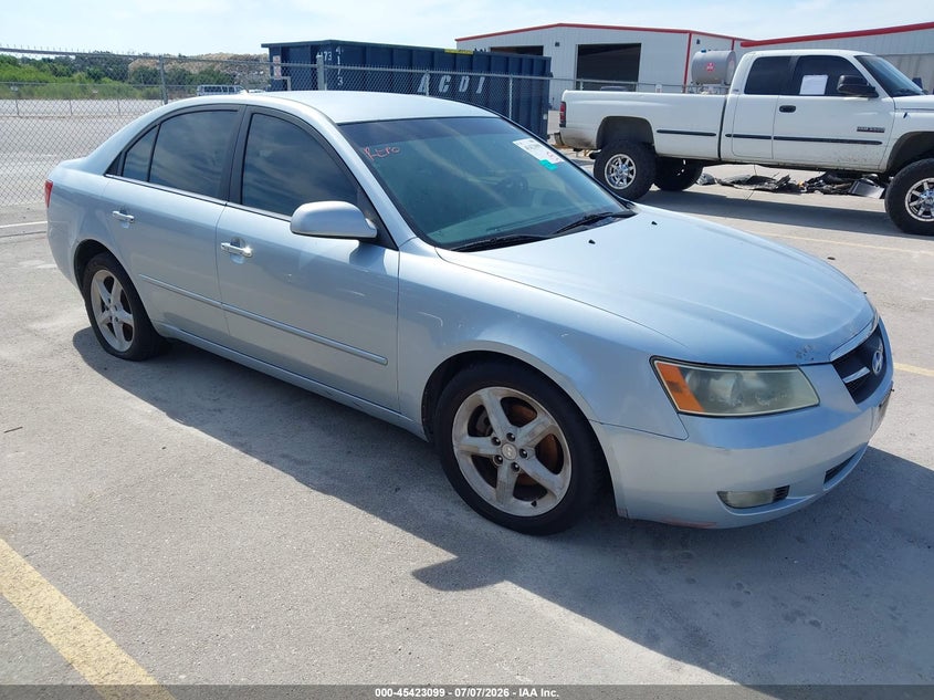 2007 Hyundai Sonata VIN 5NPEU46F57H219126 IAAI salvage auction — NORMAL WEAR, Clear (Texas), sold $25 on 2026-07-16 (photo 1)