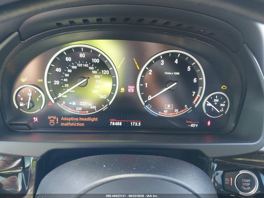 2016 BMW X5 VIN 5UXKR0C58G0U10530 IAAI salvage auction — FRONT END, Salvage Title, sold $3,250 on 2026-07-24 (photo 7)