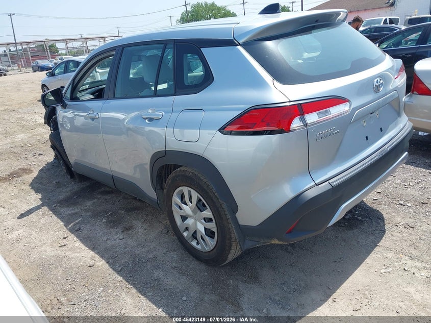 2023 Toyota Corolla cross VIN 7MUAAABG7PV057732 IAAI salvage auction — LEFT FRONT, Salvage Title, sold $7,025 on 2026-07-29 (photo 3)