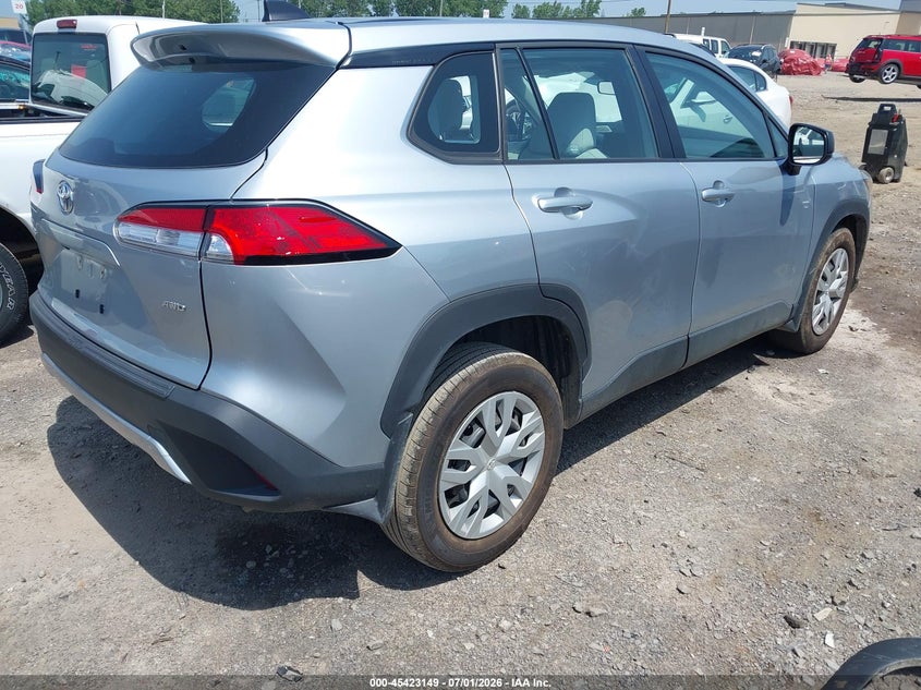 2023 Toyota Corolla cross VIN 7MUAAABG7PV057732 IAAI salvage auction — LEFT FRONT, Salvage Title, sold $7,025 on 2026-07-29 (photo 4)