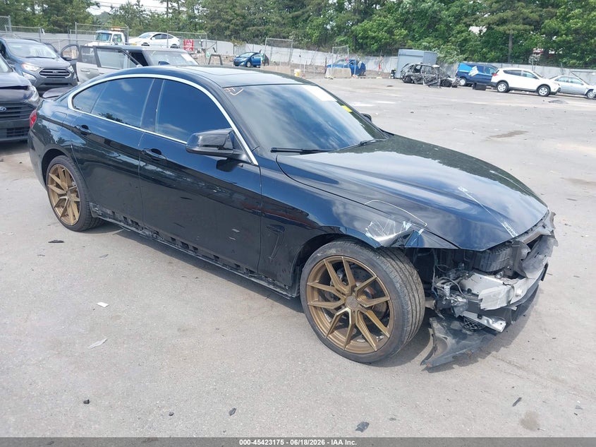 2019 BMW 4er VIN WBA4J3C58KBL09498 IAAI salvage auction — FRONT END, Mv-907A (New York), sold $7,800 on 2026-08-13 (photo 1)