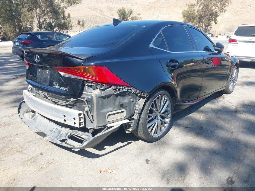 2017 Lexus VIN JTHBA1D29H5042218 IAAI salvage auction — REAR END, Salvage (California), sold $4,050 on 2026-07-07 (photo 4)