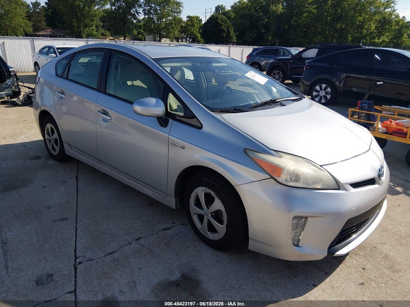 2014 Toyota Prius VIN JTDKN3DU5E1739715 IAAI salvage auction — NORMAL WEAR, Clear (South Carolina), sold $2,500 on 2026-07-14 (photo 1)