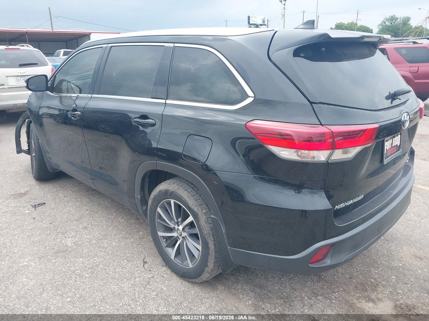 2018 Toyota Highlander VIN 5TDKZRFH2JS537712 IAAI salvage auction — FRONT END, Salvage (Texas), sold $4,450 on 2026-07-29 (photo 3)