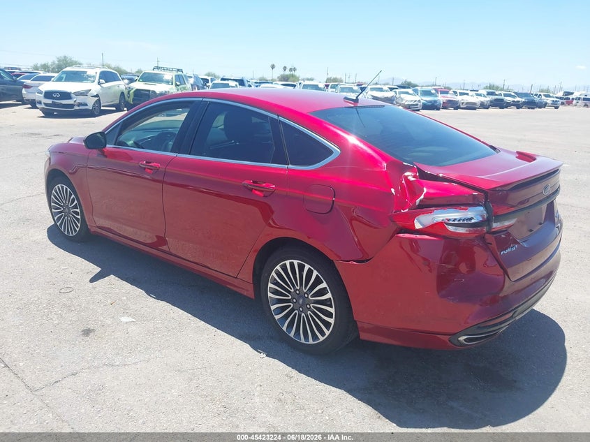 2018 Ford Fusion VIN 3FA6P0K90JR257359 IAAI salvage auction — LEFT REAR, Salvage (Arizona), sold $3,300 on 2026-07-09 (photo 3)