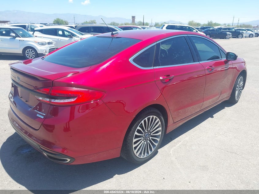 2018 Ford Fusion VIN 3FA6P0K90JR257359 IAAI salvage auction — LEFT REAR, Salvage (Arizona), sold $3,300 on 2026-07-09 (photo 4)