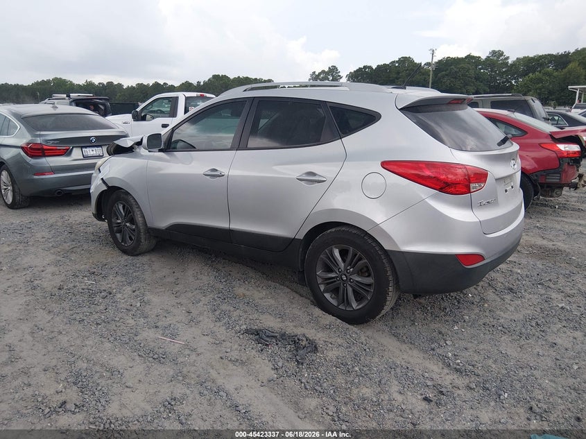 2015 Hyundai Tucson VIN KM8JU3AG7FU971001 IAAI salvage auction — FRONT END, Salvage Title, sold $900 on 2026-08-02 (photo 3)