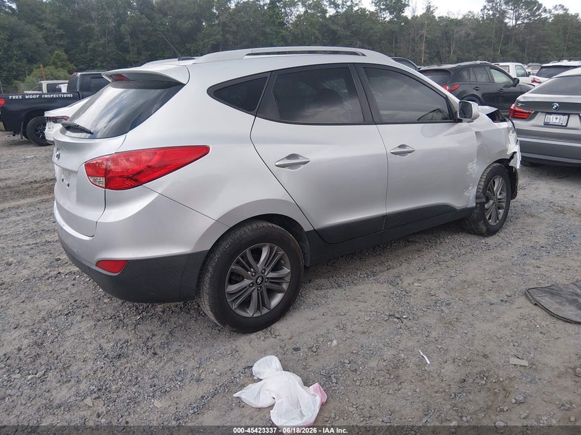 2015 Hyundai Tucson VIN KM8JU3AG7FU971001 IAAI salvage auction — FRONT END, Salvage Title, sold $900 on 2026-08-02 (photo 4)