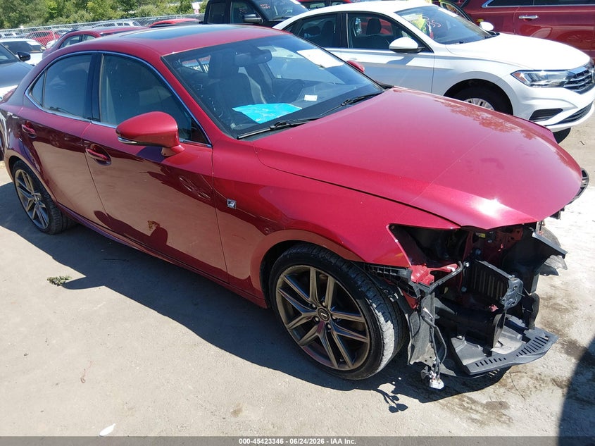 2014 Lexus Is VIN JTHCE1D26E5000190 IAAI salvage auction — FRONT END, Salvage Title, sold $6,300 on 2026-08-01 (photo 1)