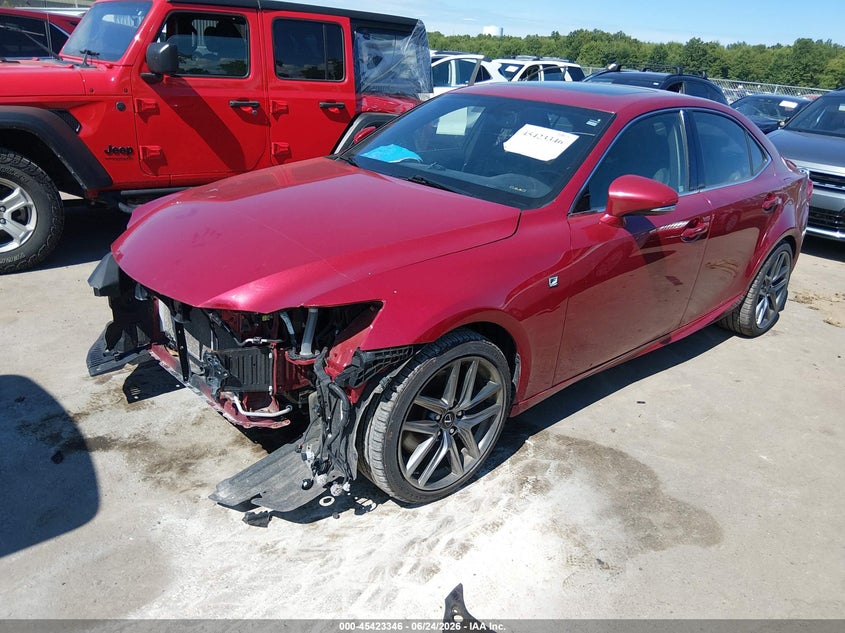 2014 Lexus Is VIN JTHCE1D26E5000190 IAAI salvage auction — FRONT END, Salvage Title, sold $6,300 on 2026-08-01 (photo 2)