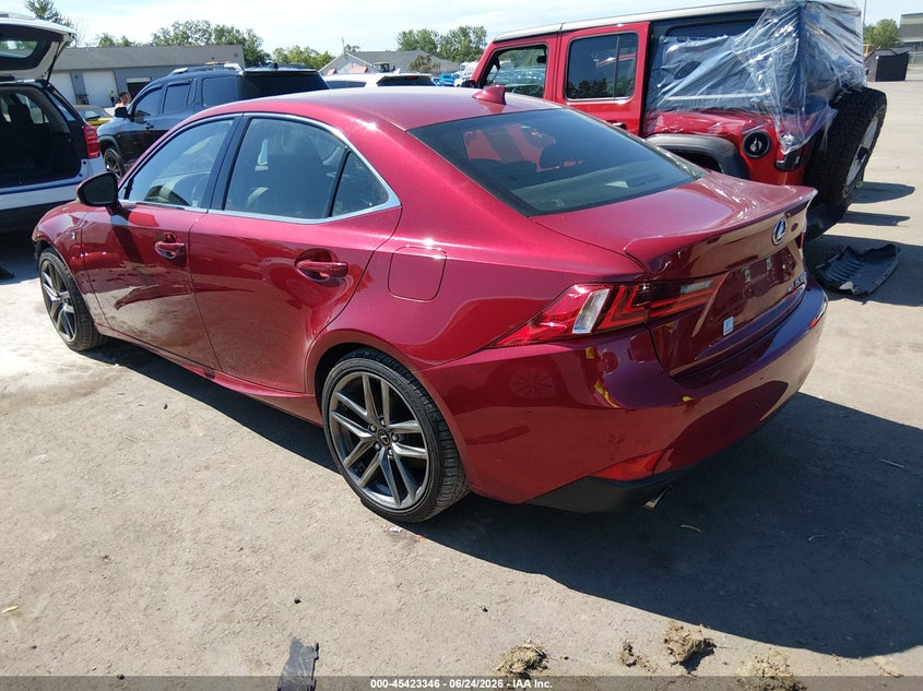 2014 Lexus Is VIN JTHCE1D26E5000190 IAAI salvage auction — FRONT END, Salvage Title, sold $6,300 on 2026-08-01 (photo 3)