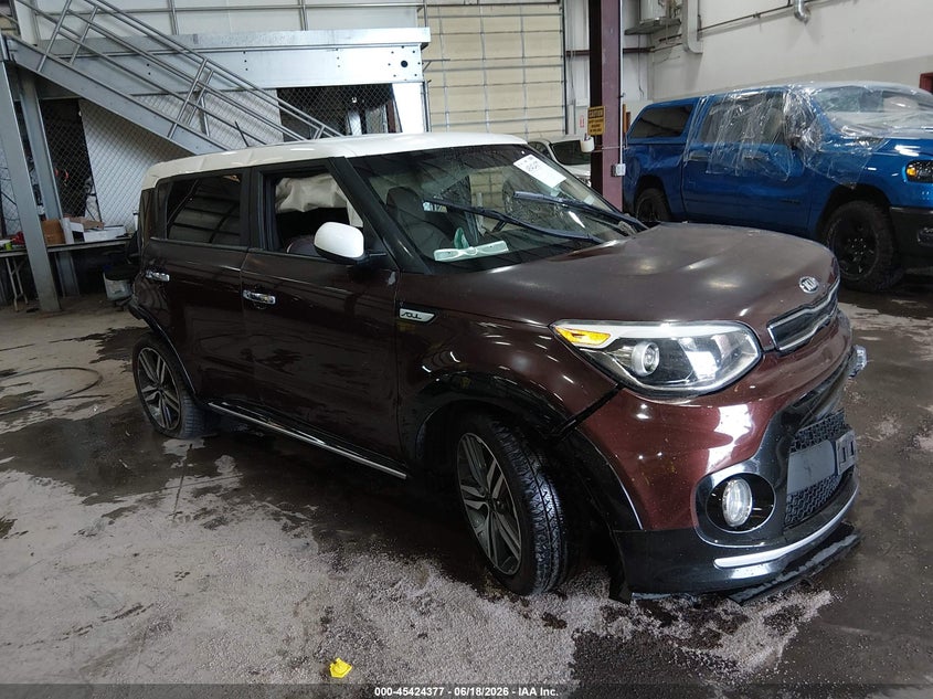 2017 Kia Soul VIN KNDJP3A55H7467753 IAAI salvage auction — LEFT SIDE, Salvage (Idaho), sold $1,575 on 2026-07-24 (photo 1)