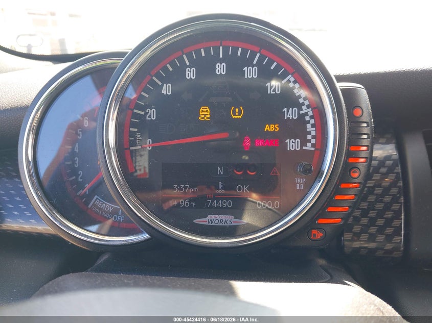 2016 Mini Hard top VIN WMWXM9C51GT997689 IAAI salvage auction — UNKNOWN, Salvage Title, sold $1,375 on 2026-08-25 (photo 7)