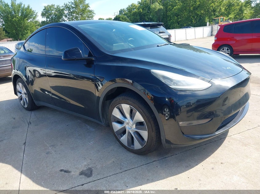 2021 Tesla Model y VIN 5YJYGDEE1MF258528 IAAI salvage auction — LEFT SIDE, Clear (Texas), sold $6,550 on 2026-07-21 (photo 1)