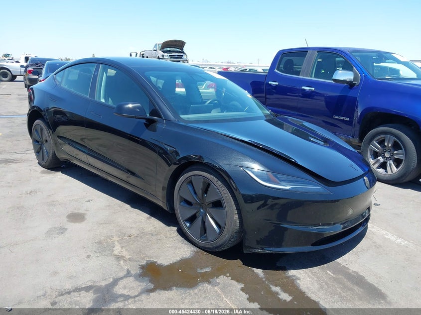 2026 Tesla Model 3 VIN 5YJ3E1EA1TF127433 IAAI salvage auction — LEFT FRONT, Salvage Title, sold $11,600 on 2026-07-28 (photo 1)