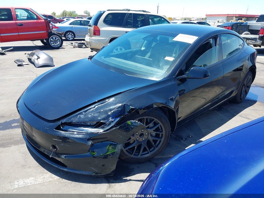 2026 Tesla Model 3 VIN 5YJ3E1EA1TF127433 IAAI salvage auction — LEFT FRONT, Salvage Title, sold $11,600 on 2026-07-28 (photo 2)