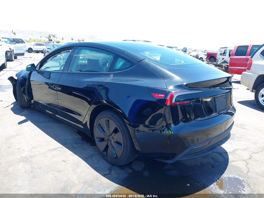 2026 Tesla Model 3 VIN 5YJ3E1EA1TF127433 IAAI salvage auction — LEFT FRONT, Salvage Title, sold $11,600 on 2026-07-28 (photo 3)