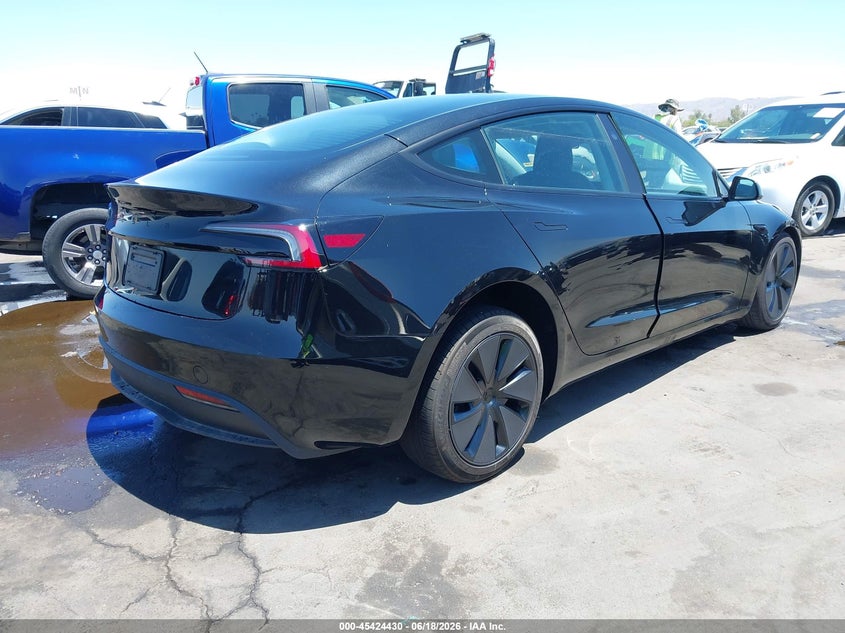 2026 Tesla Model 3 VIN 5YJ3E1EA1TF127433 IAAI salvage auction — LEFT FRONT, Salvage Title, sold $11,600 on 2026-07-28 (photo 4)