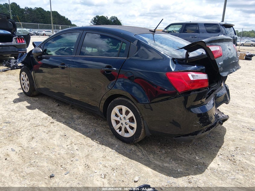 2014 Kia Rio VIN KNADM4A33E6349760 IAAI salvage auction — FRONT & REAR, Salvage (Georgia), sold $300 on 2026-07-23 (photo 3)