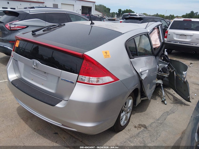 2010 Honda Insight VIN JHMZE2H77AS027898 IAAI salvage auction — FRONT END, Salvage (North Carolina), sold $325 on 2026-07-20 (photo 4)