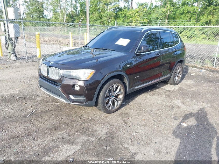 2016 BMW X3 VIN 5UXWX9C58G0D64843 IAAI salvage auction — NORMAL WEAR, Clear (Florida), sold $1,650 on 2026-07-21 (photo 2)