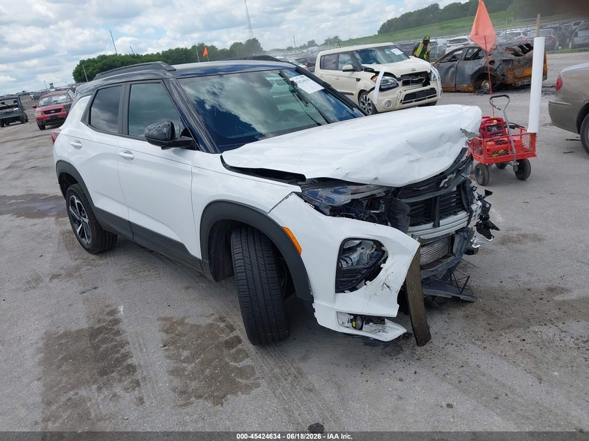 2022 Chevrolet Trailblazer VIN KL79MUSL0NB017920 IAAI salvage auction — FRONT END, Salvage (Iowa), sold $1,750 on 2026-07-28 (photo 1)