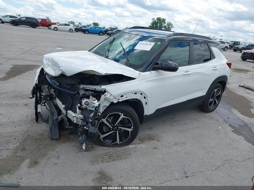 2022 Chevrolet Trailblazer VIN KL79MUSL0NB017920 IAAI salvage auction — FRONT END, Salvage (Iowa), sold $1,750 on 2026-07-28 (photo 2)