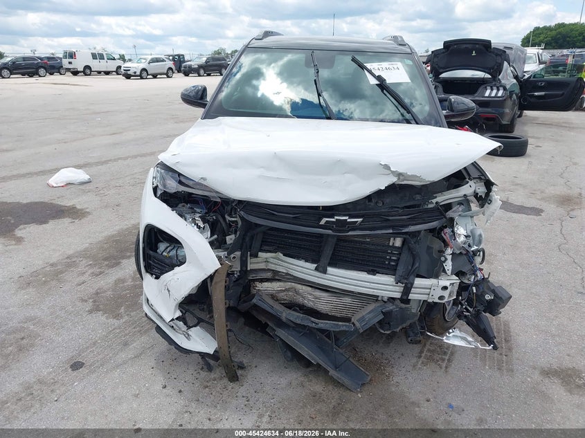 2022 Chevrolet Trailblazer VIN KL79MUSL0NB017920 IAAI salvage auction — FRONT END, Salvage (Iowa), sold $1,750 on 2026-07-28 (photo 6)