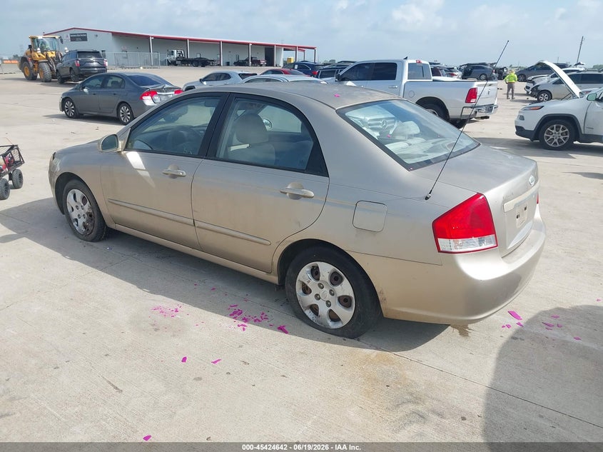 2007 Kia Spectra VIN KNAFE121275450007 IAAI salvage auction — HAIL, Original (Texas), sold $325 on 2026-07-17 (photo 3)