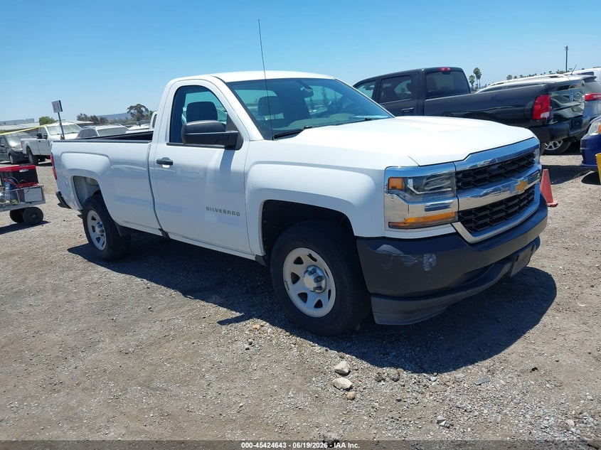 2017 Chevrolet Silverado 1500 VIN 1GCNCNEH7HZ121284 IAAI salvage auction — FRONT & REAR, SF97 (California), sold $9,100 on 2026-07-29 (photo 1)