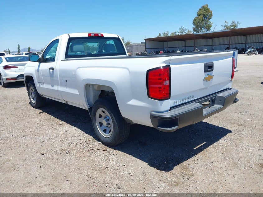 2017 Chevrolet Silverado 1500 VIN 1GCNCNEH7HZ121284 IAAI salvage auction — FRONT & REAR, SF97 (California), sold $9,100 on 2026-07-29 (photo 3)