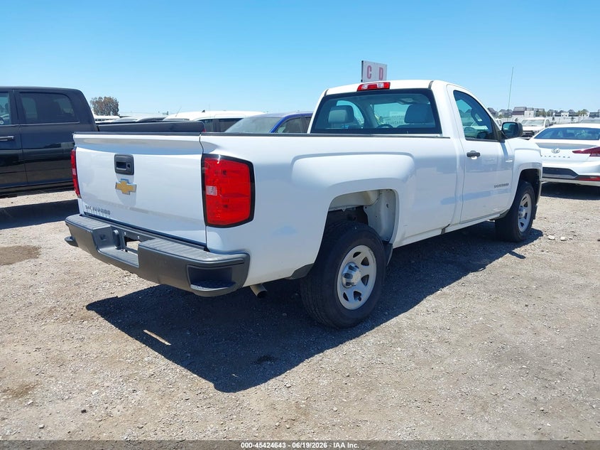 2017 Chevrolet Silverado 1500 VIN 1GCNCNEH7HZ121284 IAAI salvage auction — FRONT & REAR, SF97 (California), sold $9,100 on 2026-07-29 (photo 4)